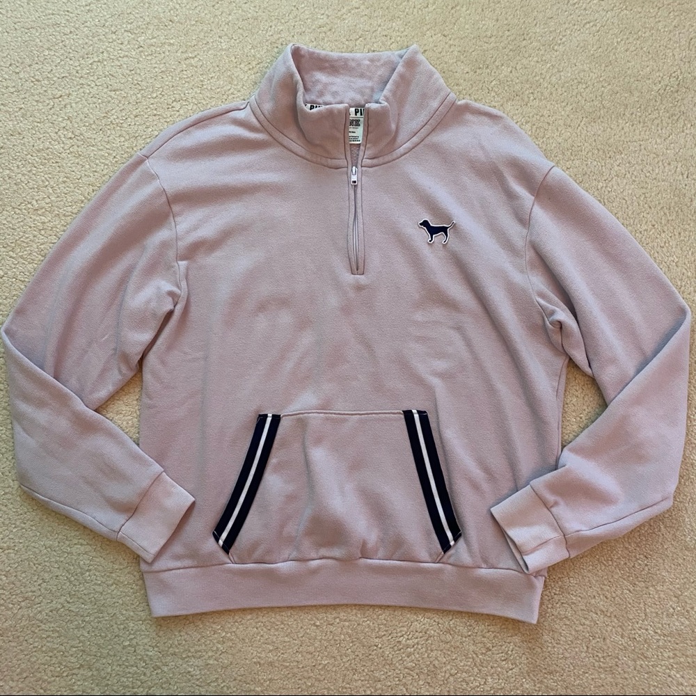 VS PINK Lilac Quarter Zip